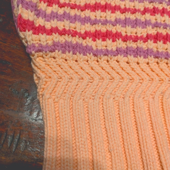 &merci Striped Knit Sleeveless Sweater L - Picture 12 of 14